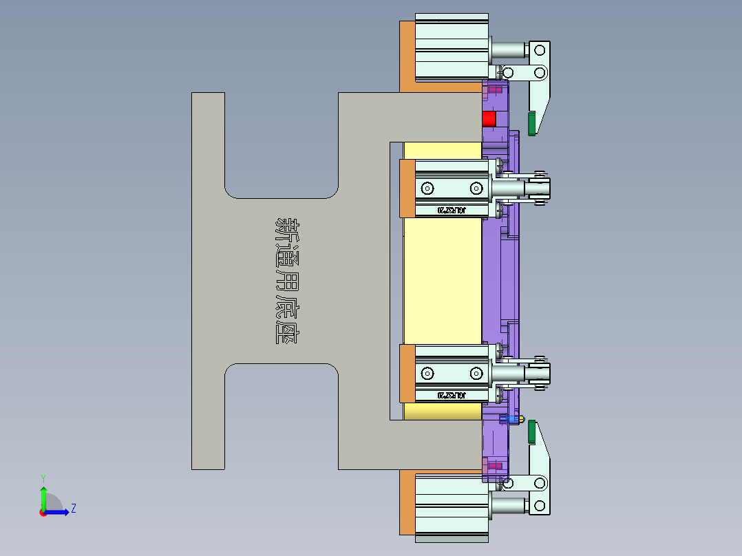 X1-A-笔记本CNC工装夹具三维模型CNC2-200727左视图