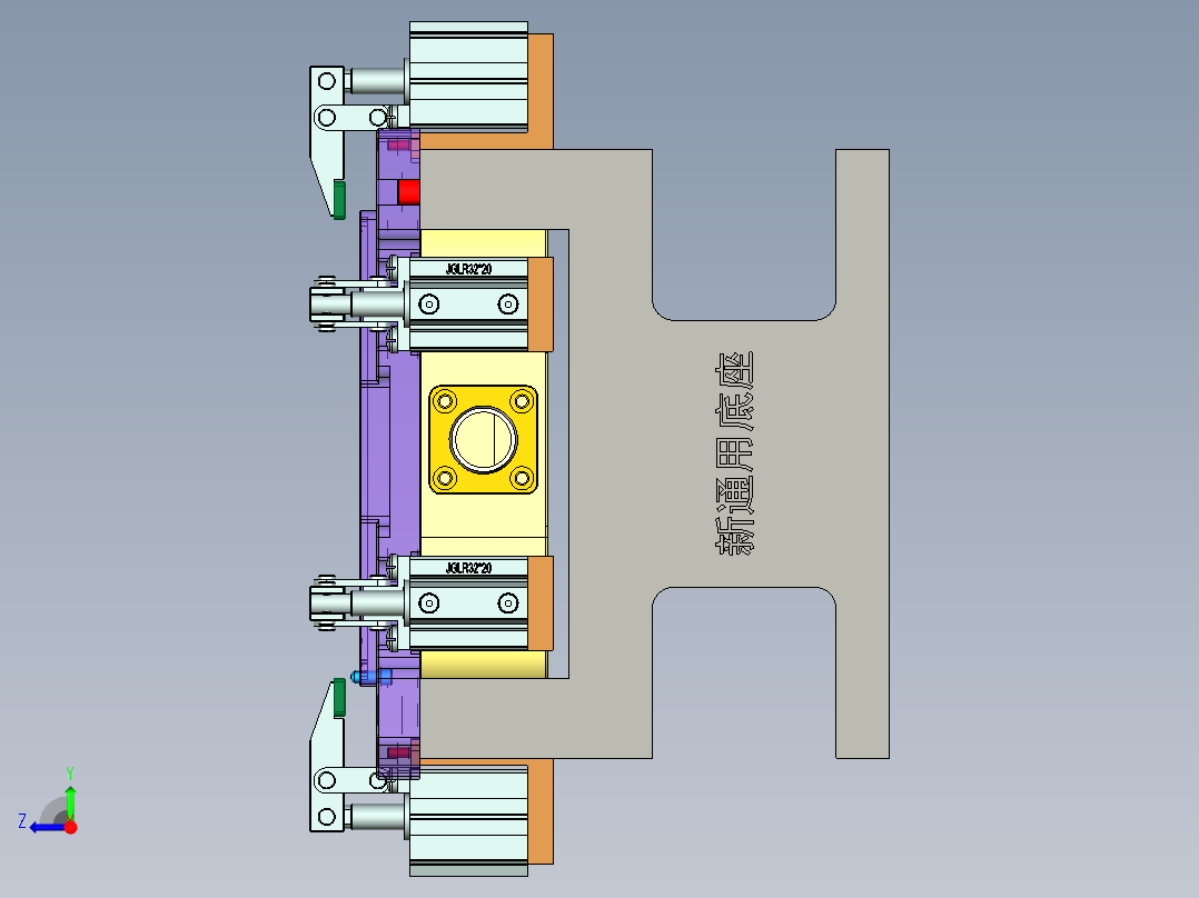 X1-A-笔记本CNC工装夹具三维模型CNC2-200727右视图
