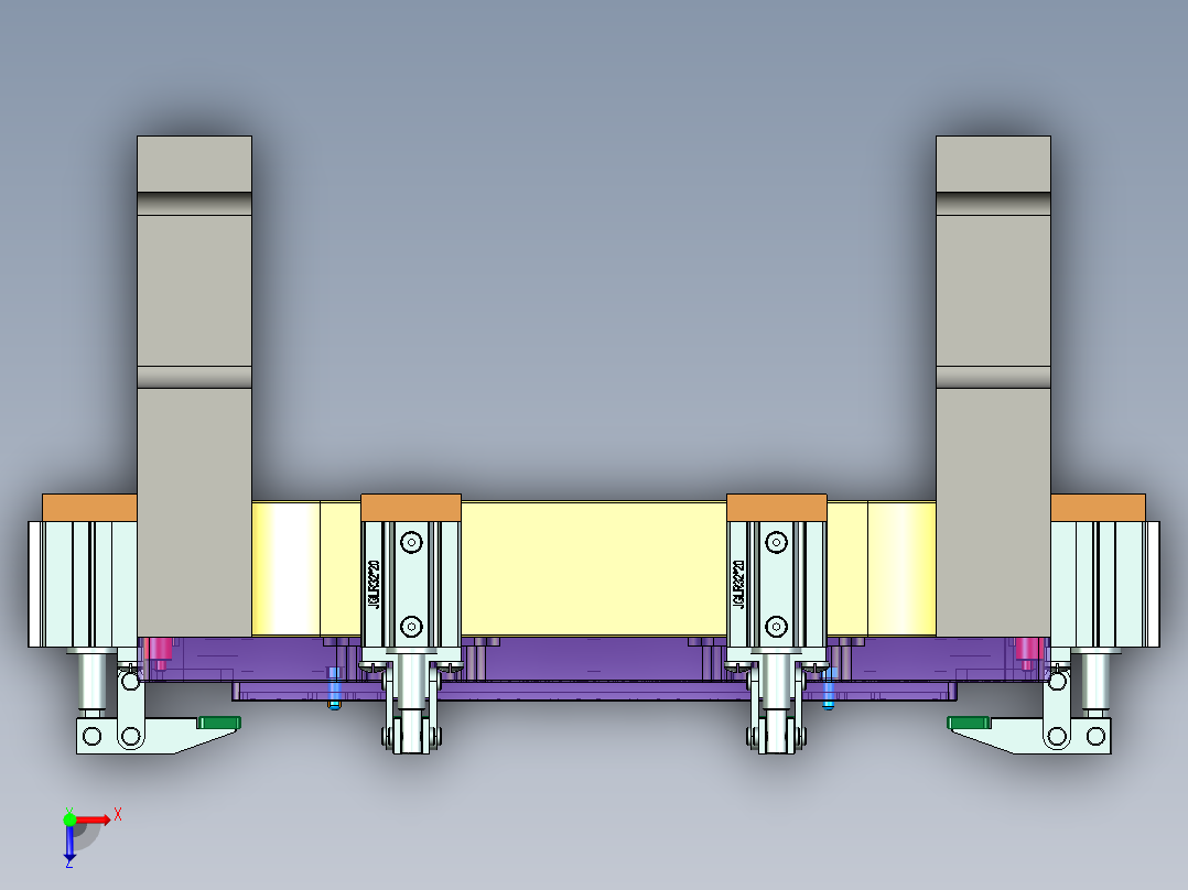 X1-A-笔记本CNC工装夹具三维模型CNC2-200727俯视图