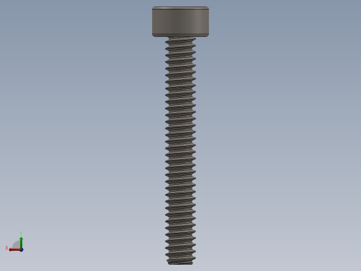 Screw_DIN_912_M1.6x12F_A2.SLDPRT公制内六角螺钉后视缩略图