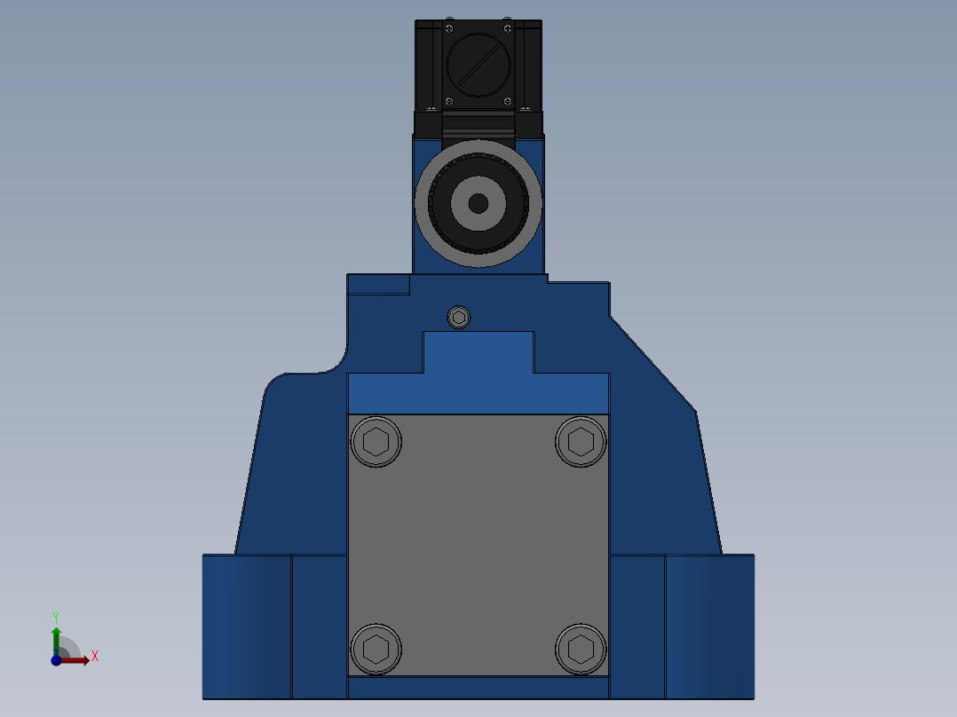 FWH-10直流线盒式电液换向阀前视图