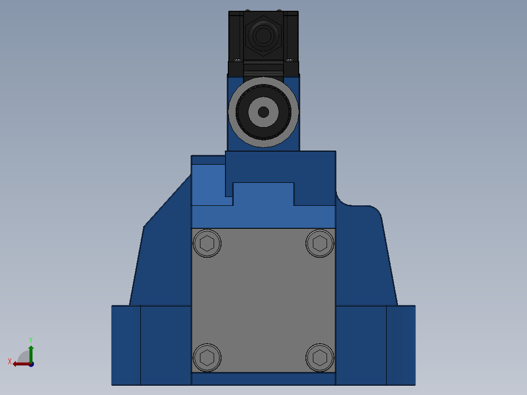 FWH-10直流线盒式电液换向阀后视图