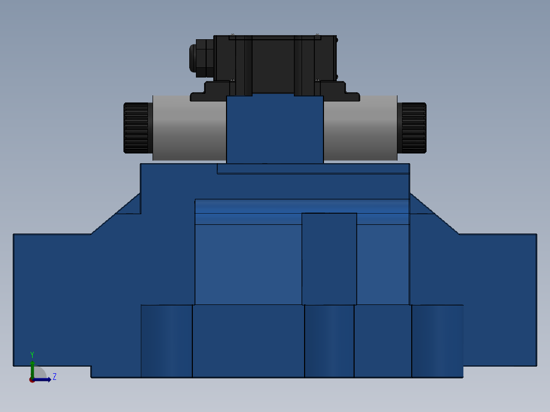 FWH-10直流线盒式电液换向阀左视图