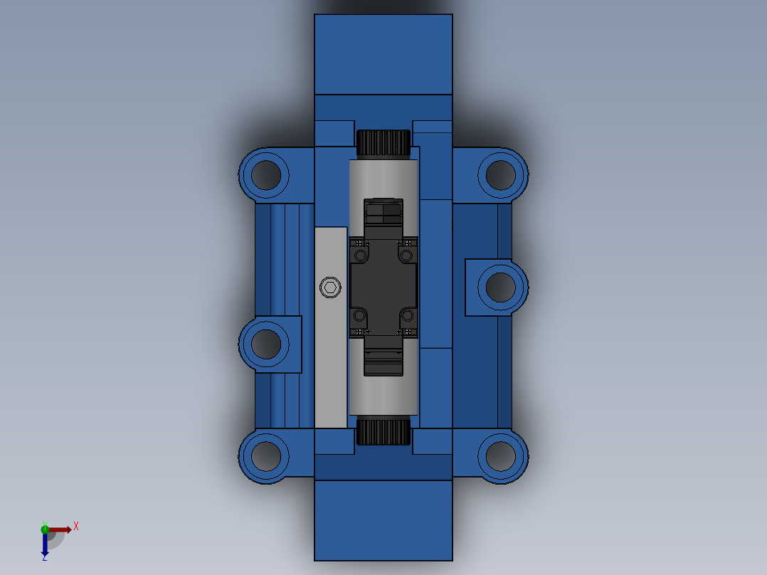 FWH-10直流线盒式电液换向阀俯视图