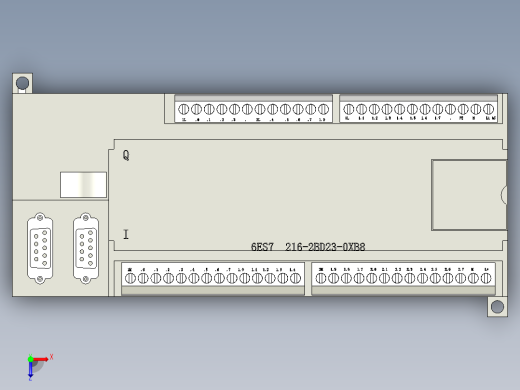 西门子电气 6ES7 216-2BD23-0XB8俯视缩略图