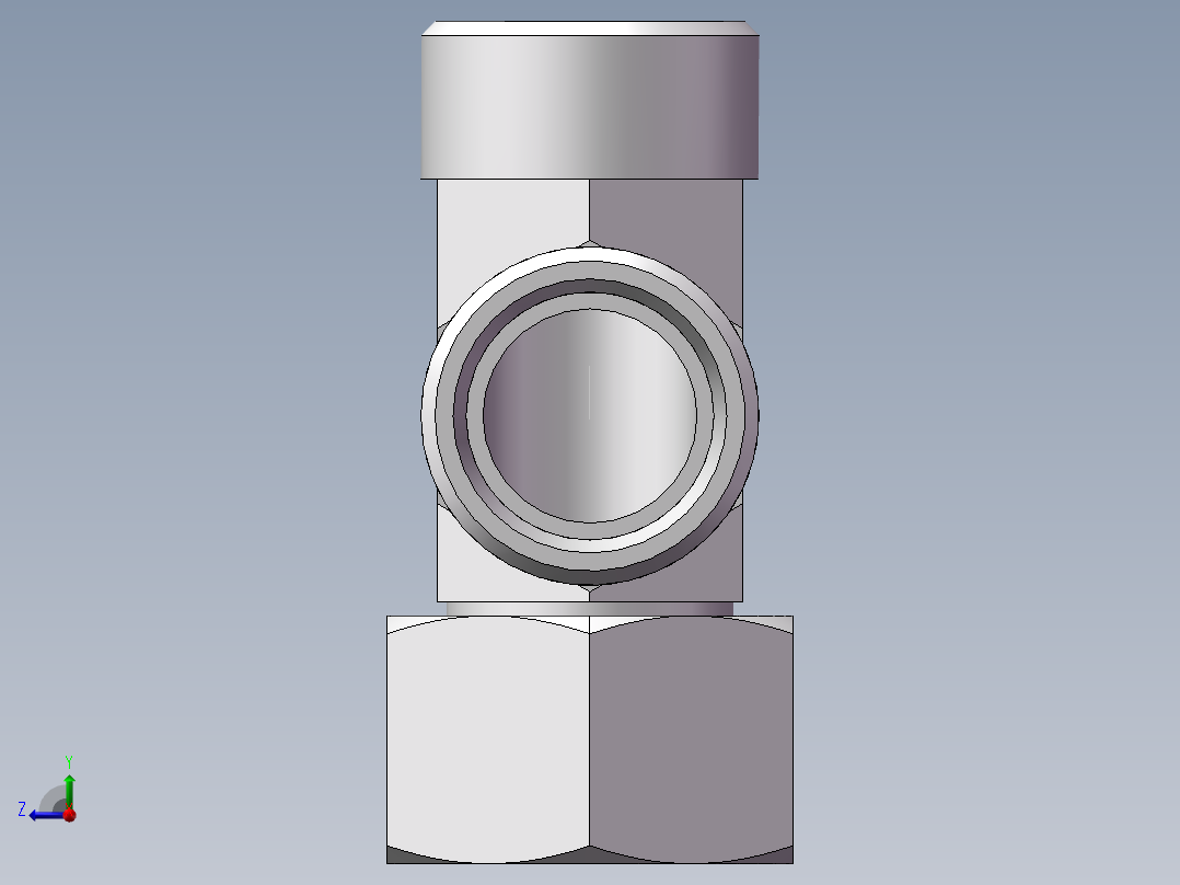 CC+CD 三通组合接头、CC-30右视图