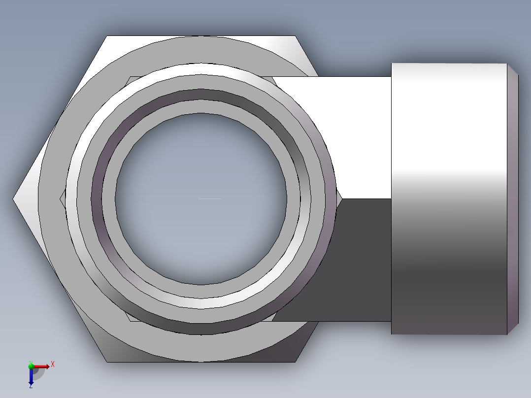 CC+CD 三通组合接头、CC-30俯视图