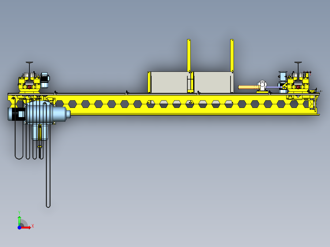 龙门吊行车前视图
