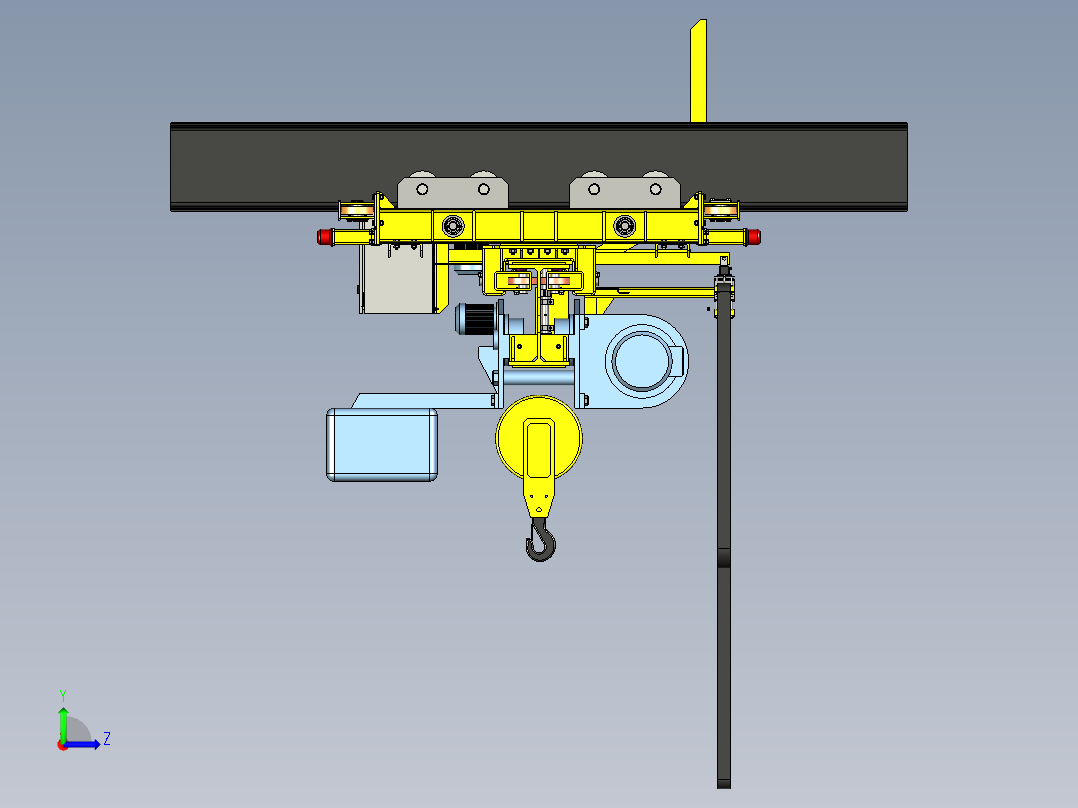 龙门吊行车左视图