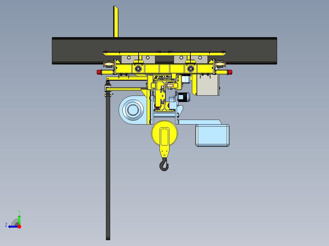 龙门吊行车右视图