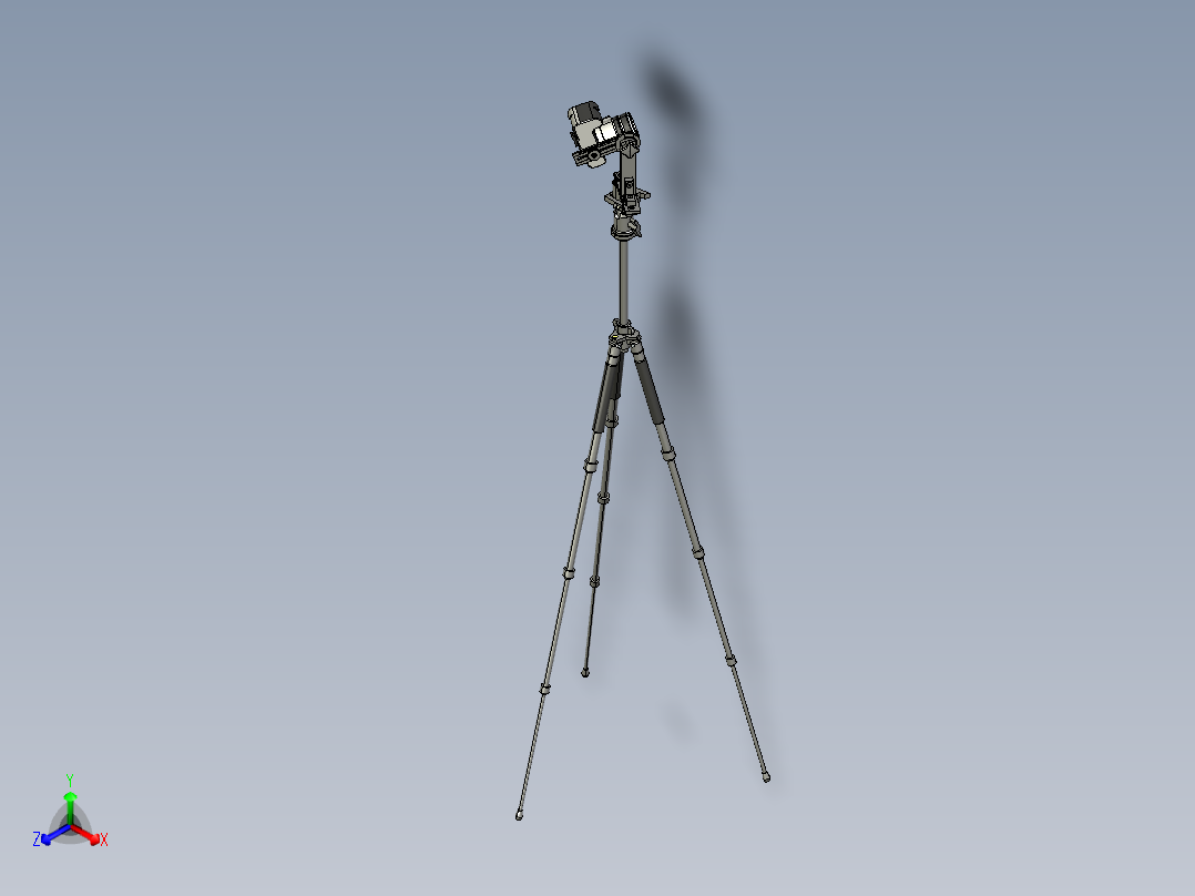 B3003259-松下FZ50和三脚架正等轴测图