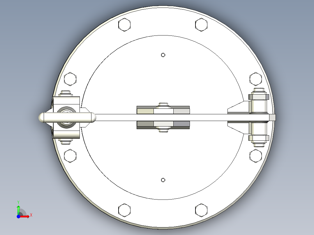 人孔manhole-dn250-1 1 STP IGS前视图