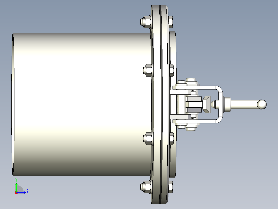 人孔manhole-dn250-1 1 STP IGS左视图