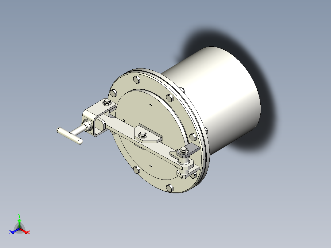 人孔manhole-dn250-1 1 STP IGS正等轴测图