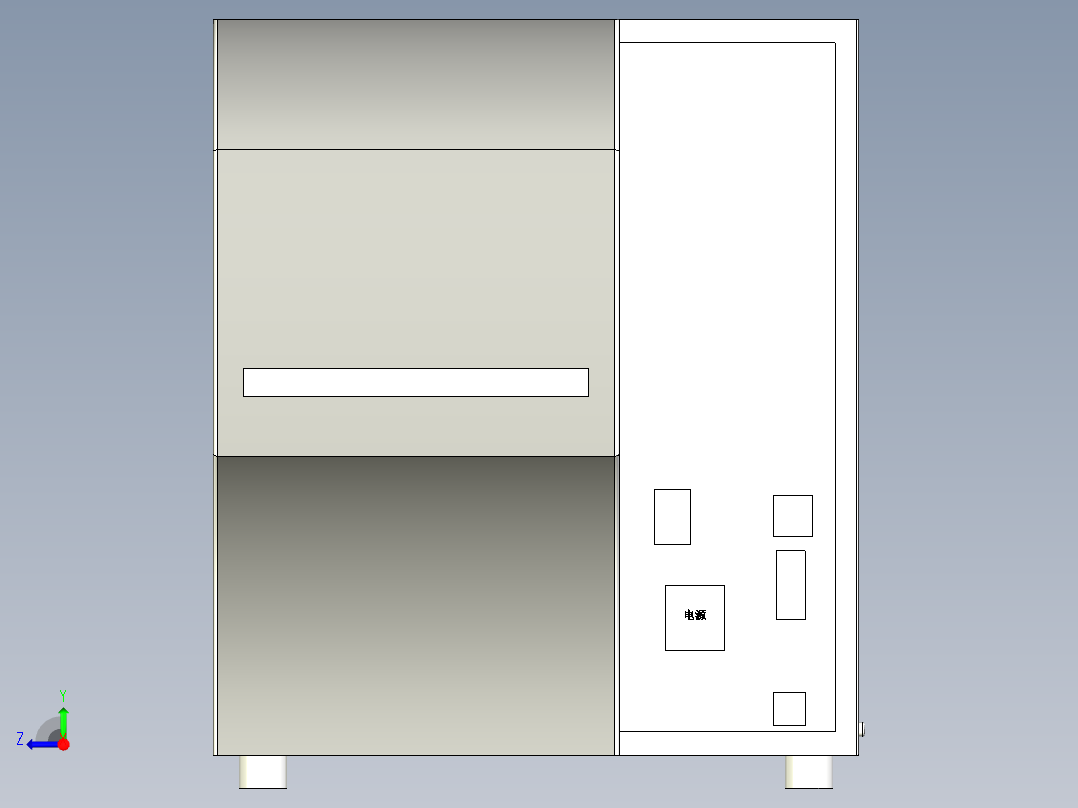 斑马打印机 ZT410标准版右视图