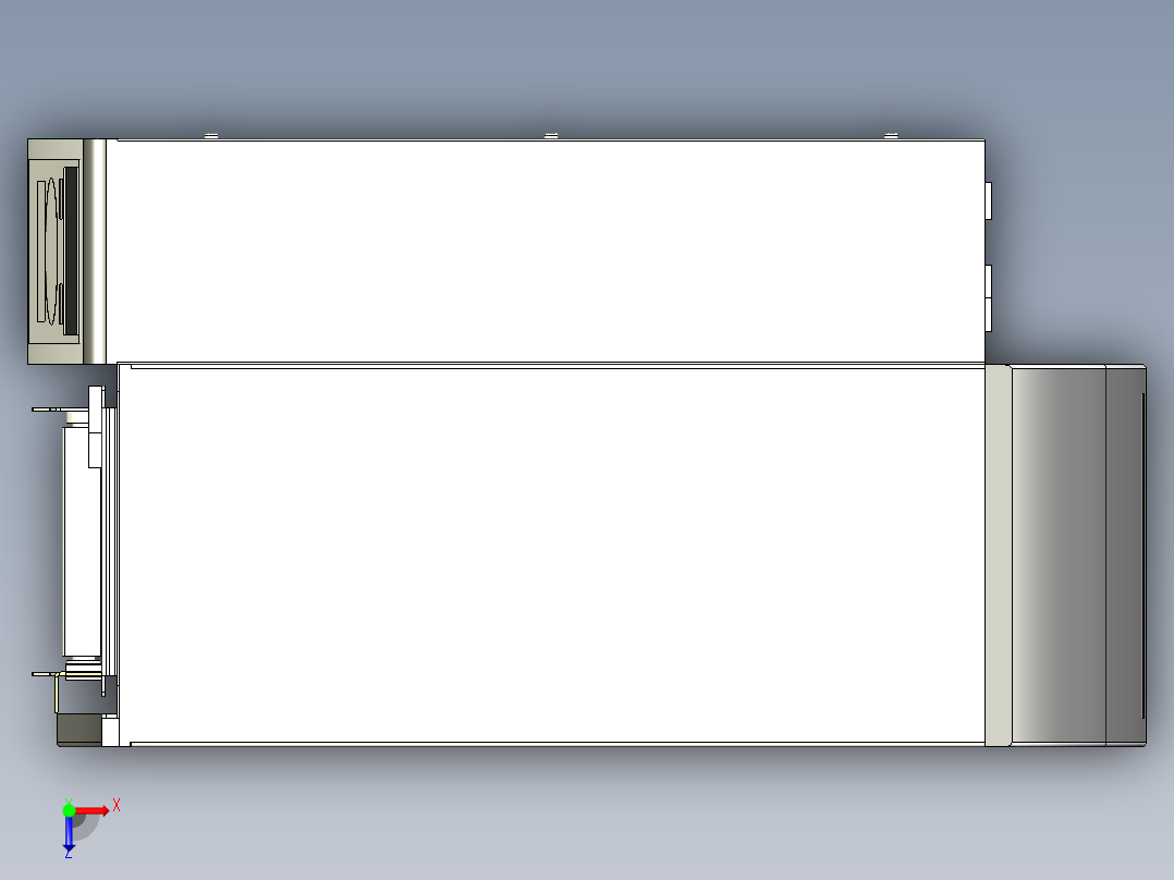 斑马打印机 ZT410标准版俯视图