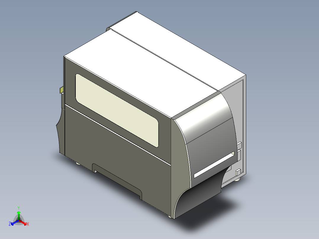斑马打印机 ZT410标准版正等轴测图