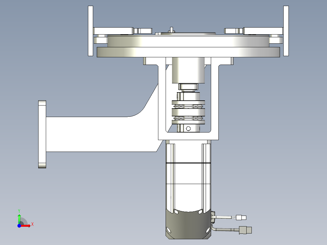 环形导轨输送线非标6工位定制前视图