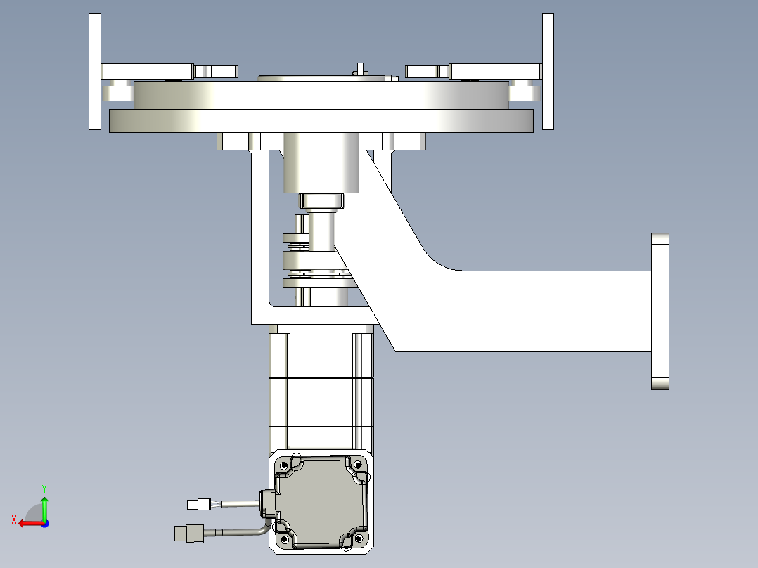 环形导轨输送线非标6工位定制后视图