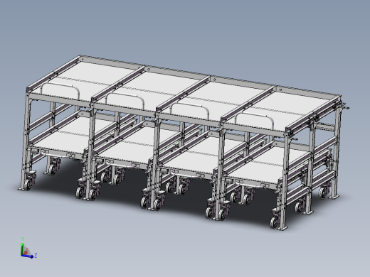货架、单层抽屉式储物架