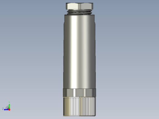 M8传感插连接器直型母插4芯右视缩略图