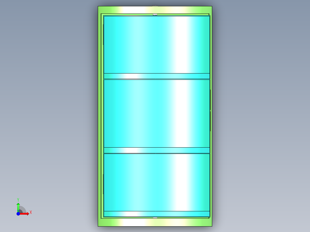 浴室旋转置物架前视图