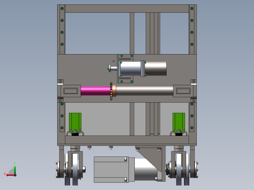 AGV小车设计含三维+二维+说明后视缩略图