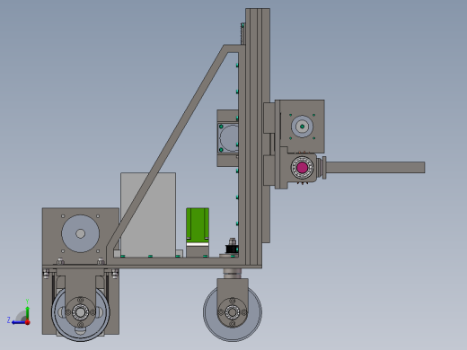 AGV小车设计含三维+二维+说明右视缩略图