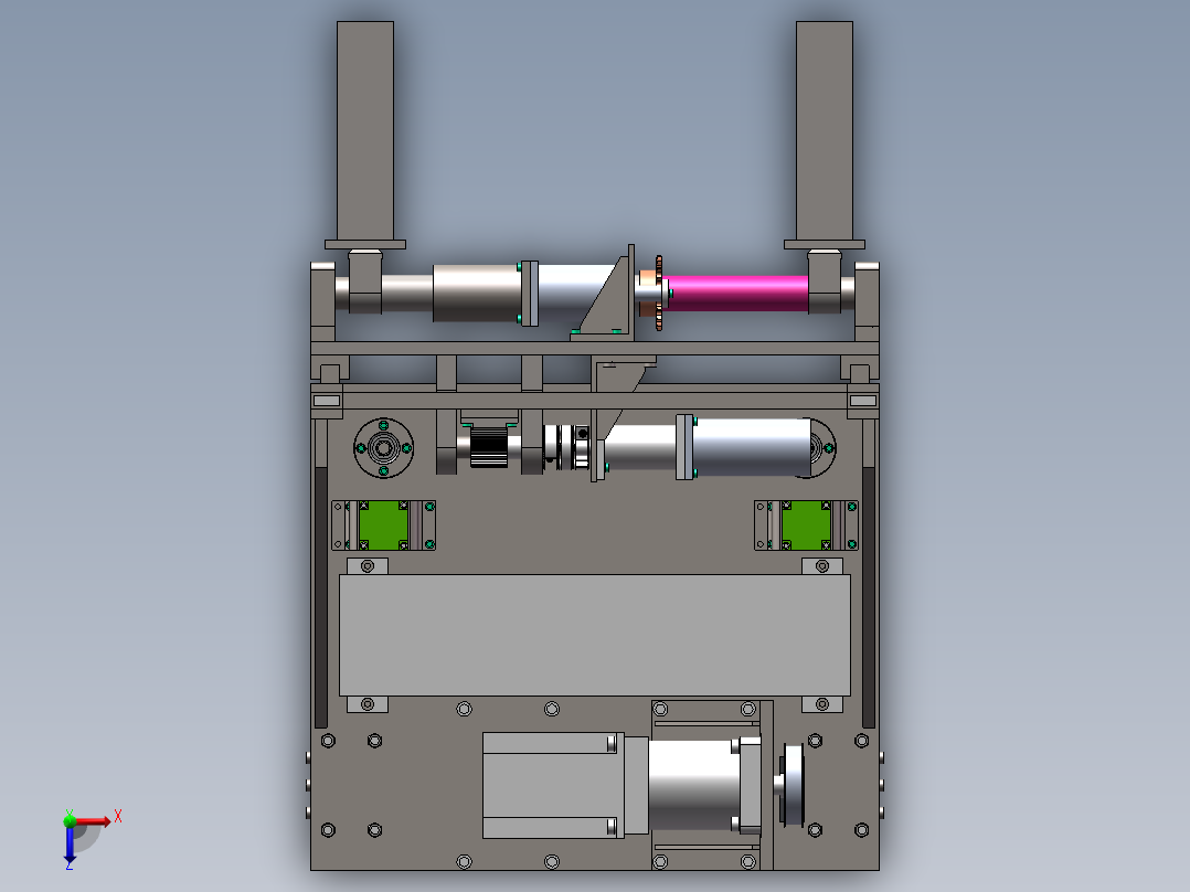 AGV小车设计含三维+二维+说明俯视图