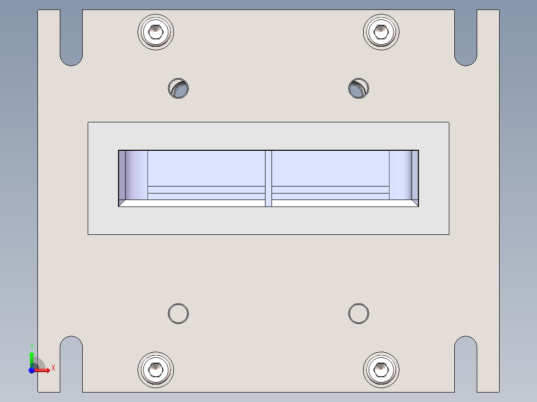 密封条冲切机构前视图