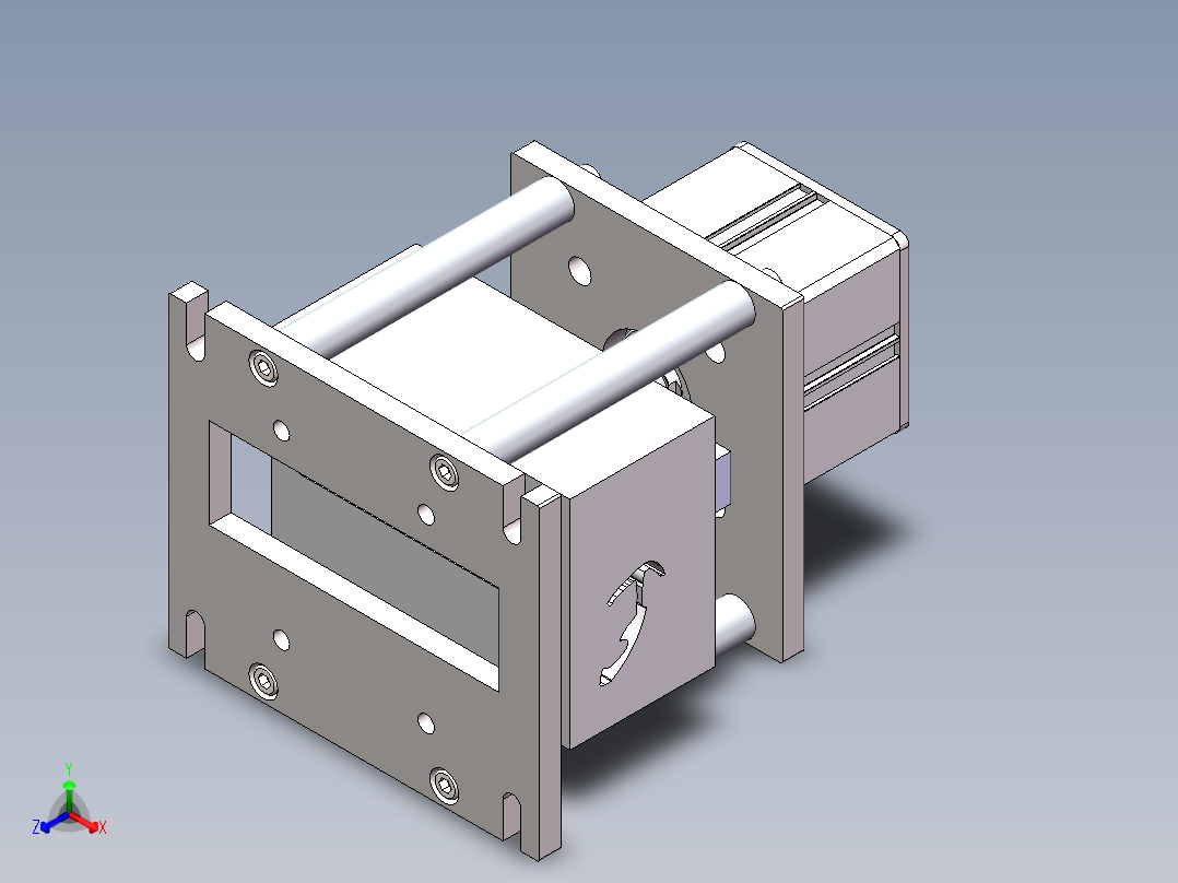 密封条冲切机构正等轴测图