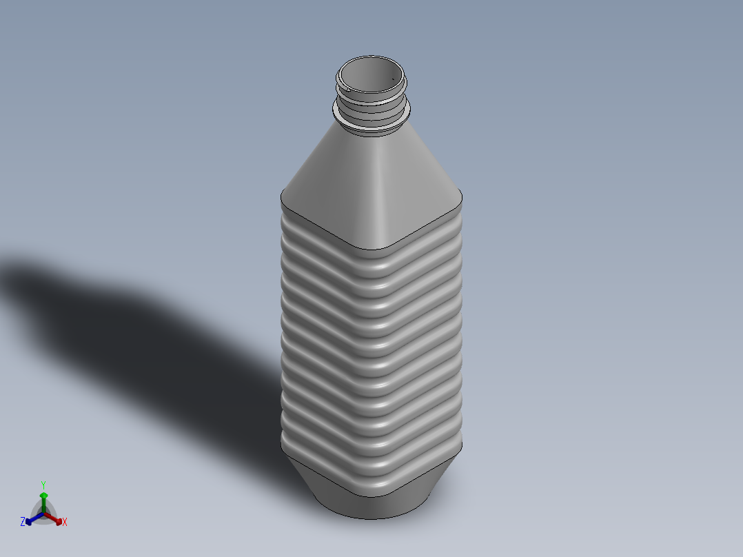 瓶子正等轴测图