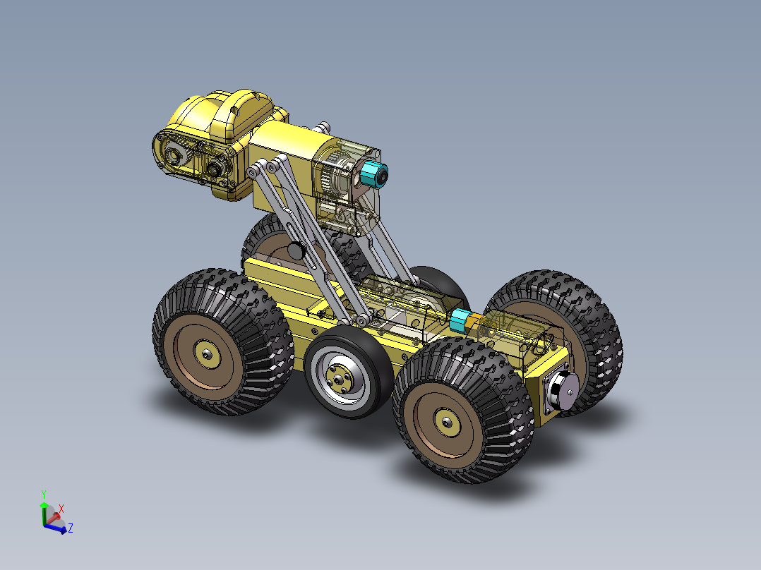 管道探测机器人小车