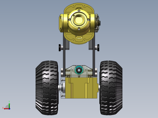 管道探测机器人小车后视缩略图