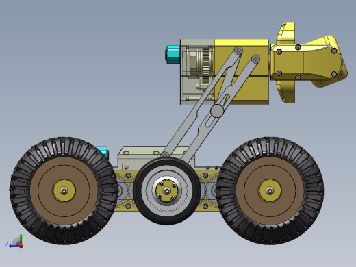 管道探测机器人小车右视缩略图