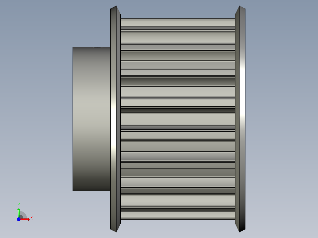 同步轮PTPP20P8M250_A_H19_a前视图