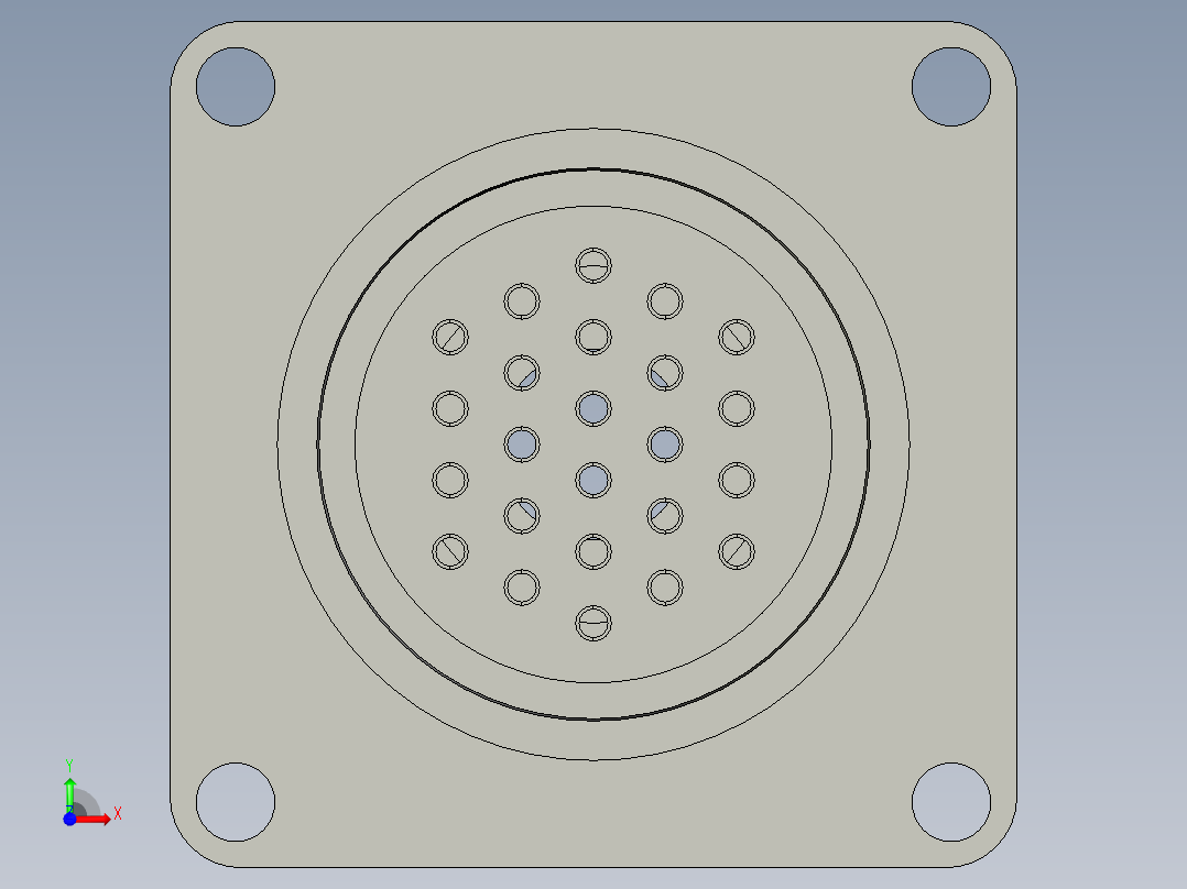 WS28J24QZ24针公母头一套额定电流5A前视图