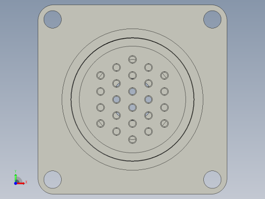 WS28J24QZ24针公母头一套额定电流5A前视缩略图