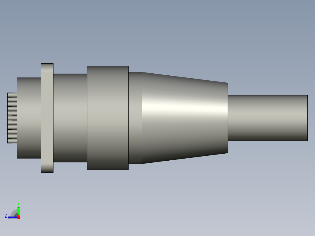 WS28J24QZ24针公母头一套额定电流5A右视图