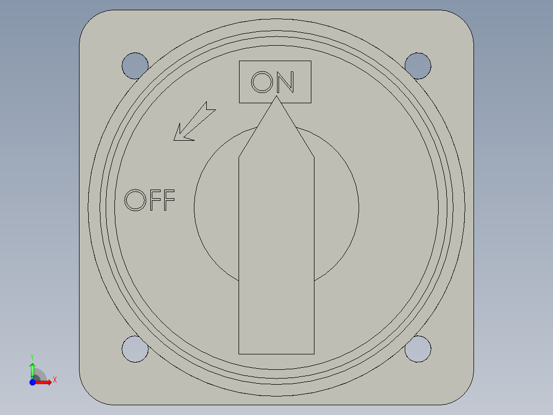 16电源总开关GLH13-20前视图