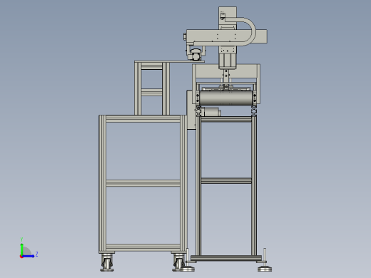 物料连续性输送检测的检测装置左视缩略图