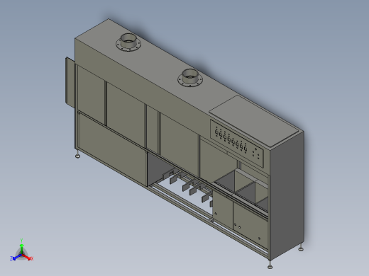 有温度监控功能的加热柜体