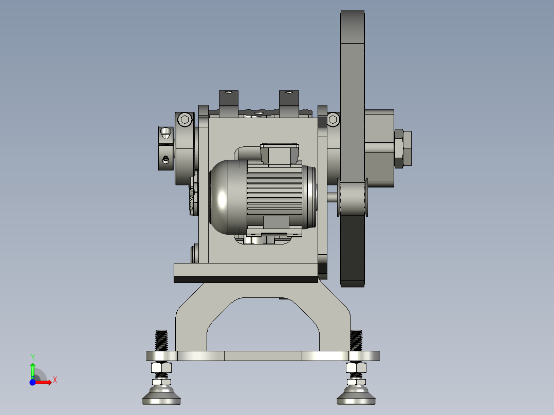 土木工程用岩石破碎机前视图