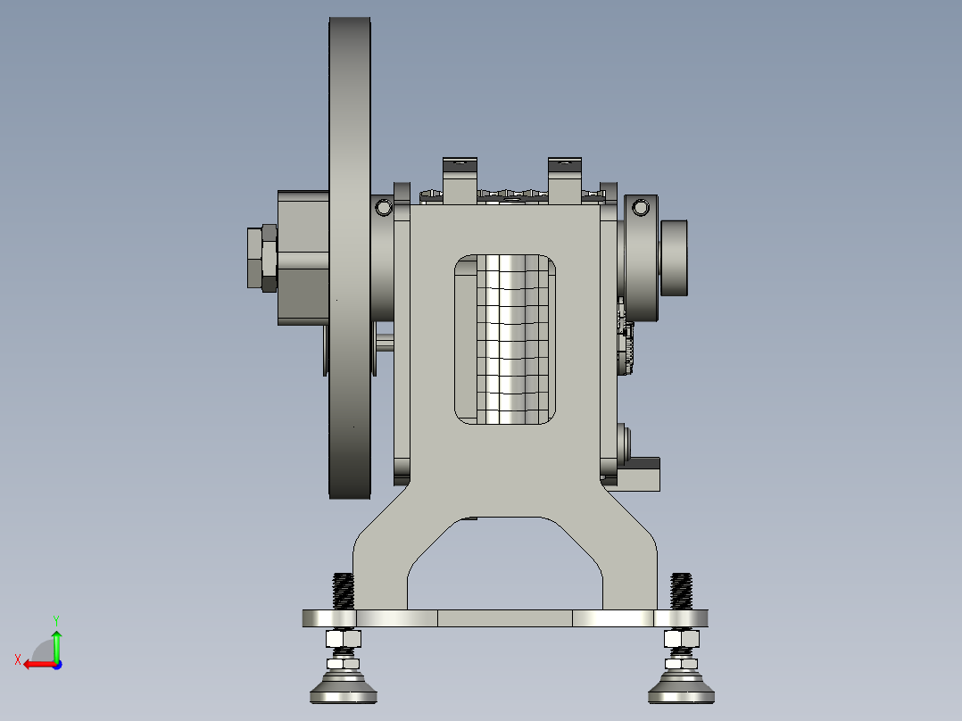土木工程用岩石破碎机后视图