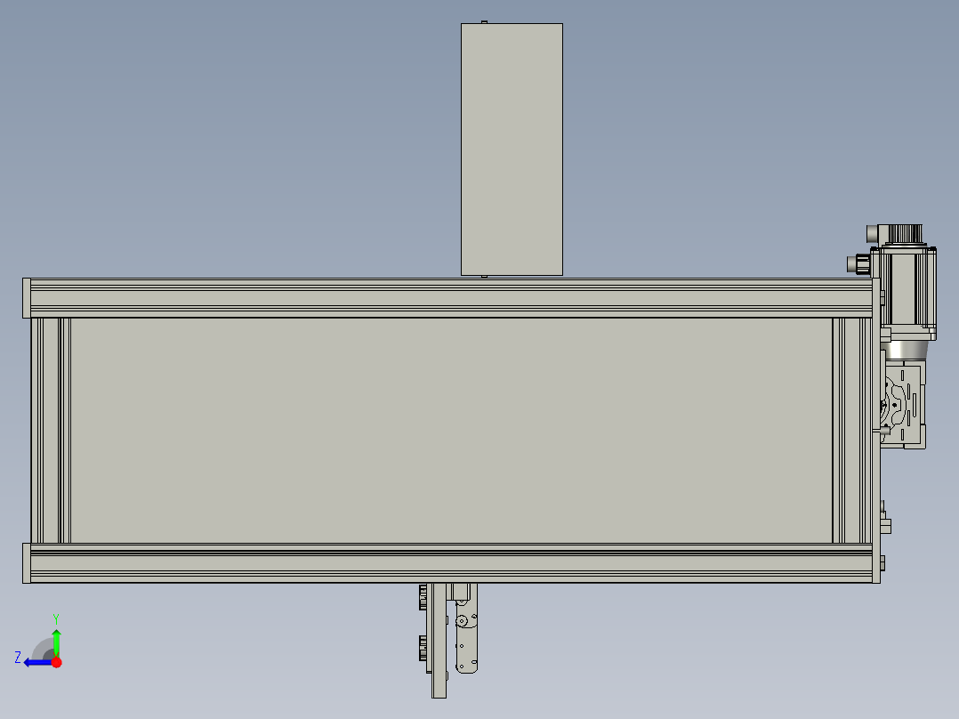 K双丝杆伸降机自动伸缩货叉_11右视图