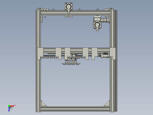 K双丝杆伸降机自动伸缩货叉_11俯视缩略图
