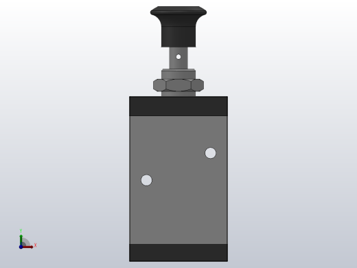 二位三通手拉阀[XQ-V300214]前视缩略图