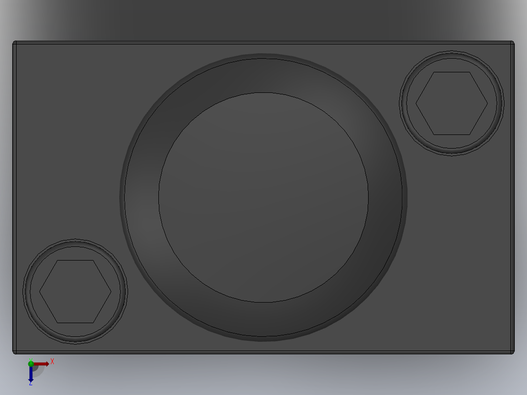 二位三通手拉阀[XQ-V300214]俯视图