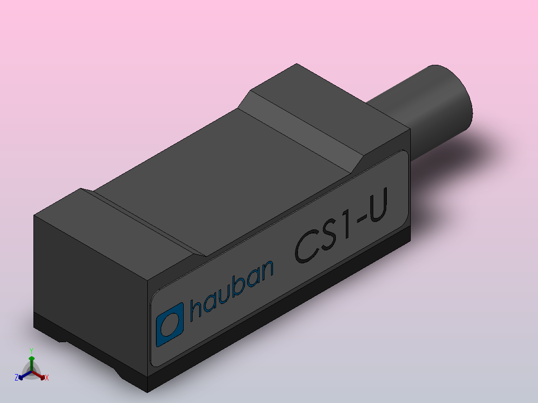 CS1-U系列磁性开关[HCS1-U]正等轴测图