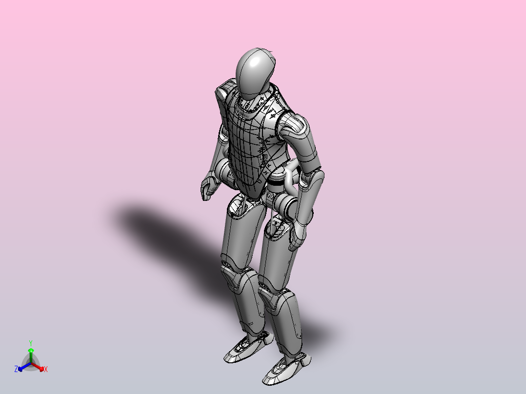 人形机器人主视图